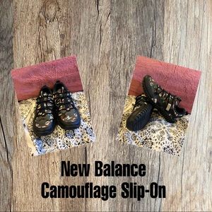 New Balance Youth Camouflage Slip-On Sneakers